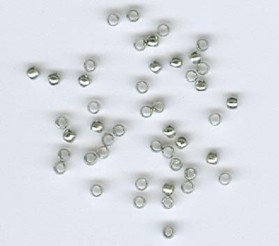 Kiristyshelmi 2mm 100kpl Hopeanvärinen - Korunosat ja korutarvikkeet - 12024-0021 - 1