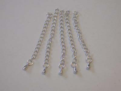 Koristeketju 65mm 5kpl Hopeanvärinen - Korunosat ja korutarvikkeet - 11808-1511 - 1