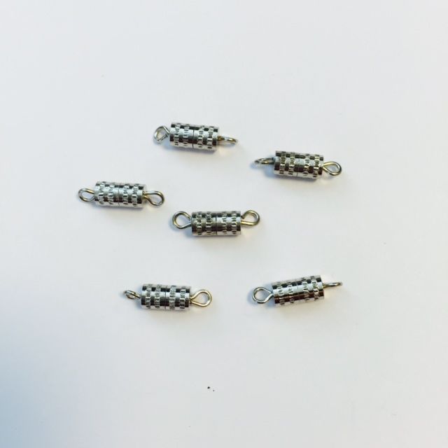 Korulukko kierr. 8mm 6kpl Hopeanvärinen - Korunosat ja korutarvikkeet - 11808-1211 - 1