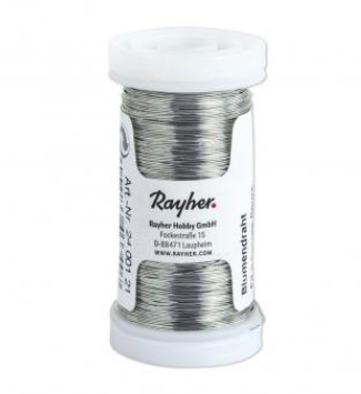 Kukkalanka 0,35 mm, 100m, hopeanvärinen - Muut metalli- ja rautalangat - 2400121 - 1