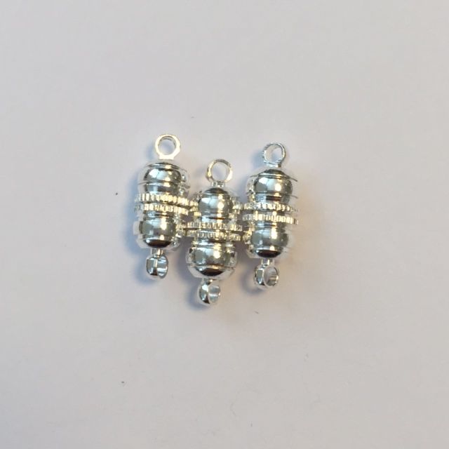 Magneettilukko 10mm 3kpl Hopeanvärinen - Korunosat ja korutarvikkeet - 10301-0961 - 1