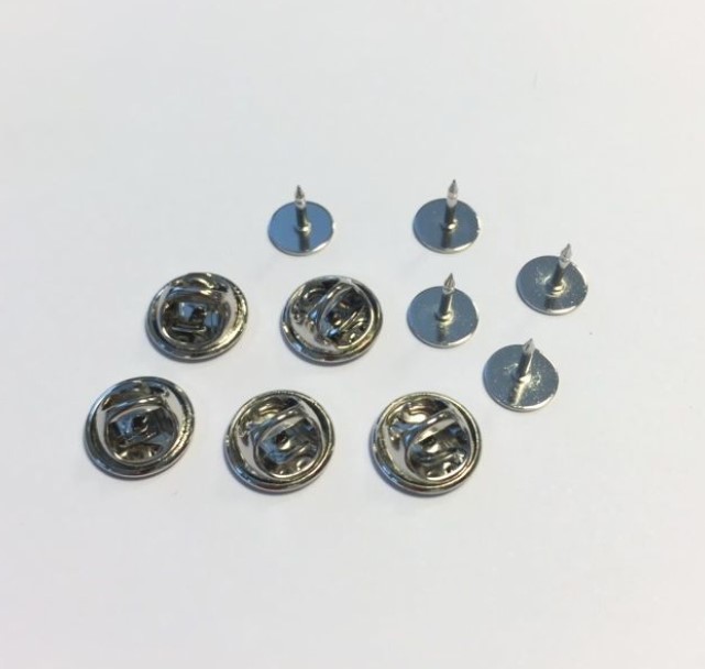 Pinssipohja 5 kpl, hopeanvärinen - Korun kiinnitystarvikkeet - 12375-7501 - 1