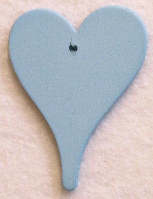 Puusydän 6 cm, 6 kpl, vaaleansininen - Muut puu-, MDF- ja vanerituotteet - 8801508-1 - 1