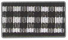 Ruutunauha 6 mm, 10 m, musta - Nauhat, siimat, ketjut - 5540701 - 1