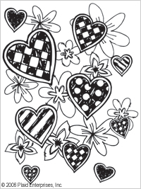 Simply Screen- seula, Random Hearts - Kangasmaalaus Simply Screen - 98551 - 1