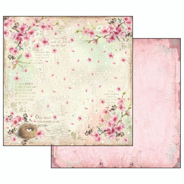 Skräppipaperi 30x30cm, Linnunpesä - Skräppipaperit ja kuviokartongit - SBB501 - 1