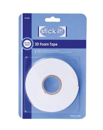 Tarranauha, 2- puolinen, 5 m rulla - Liimat, teipit, tarrapalat ja -nauhat - 99-7201 - 1