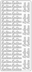 Ääriviivatarra Kutsu, kulta - Ääriviivatarrat tekstillä - 75071 - 1