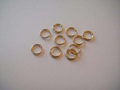 Kaksoisrengas 6mm 10kpl Kullanvärinen - Korunosat ja korutarvikkeet - 11808-1532 - 1