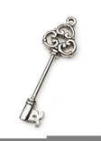 Avainriipus, 7,5 cm, hopea - Riipukset - 020032 - 1