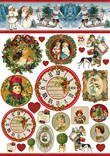 Decoupage-paperi 50x70cm, Nostalgiajoulu - Riisi- ja decoupage-paperit - DFG412 - 1