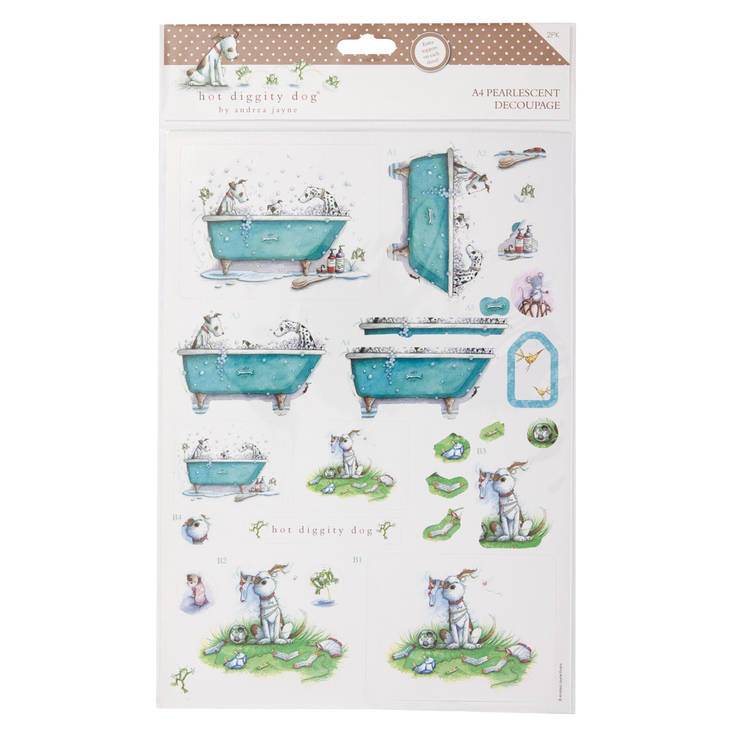 3D-arkit, A4, 2 kpl, Hot Diggity Dog - 3D, Muut aiheet - HOT 169102 - 1