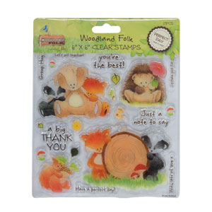 Akryylileimasin Woodland Folk 15 x 15 cm - Akryyli- ja kumileimasimet akryylipalaan - 99-907102 - 1