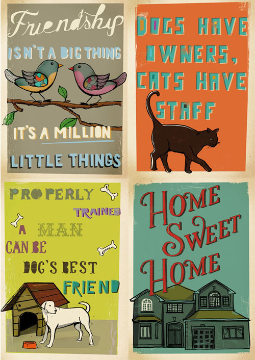 Decoupage-paperi Home Sweet Home - Riisi- ja decoupage-paperit - DFG402 - 1