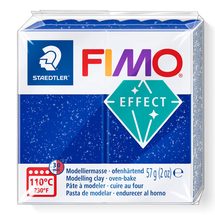 Fimo Effect ,kimallesininen - FIMO Soft ja Effect -muovailumassat - 8020-302 - 2