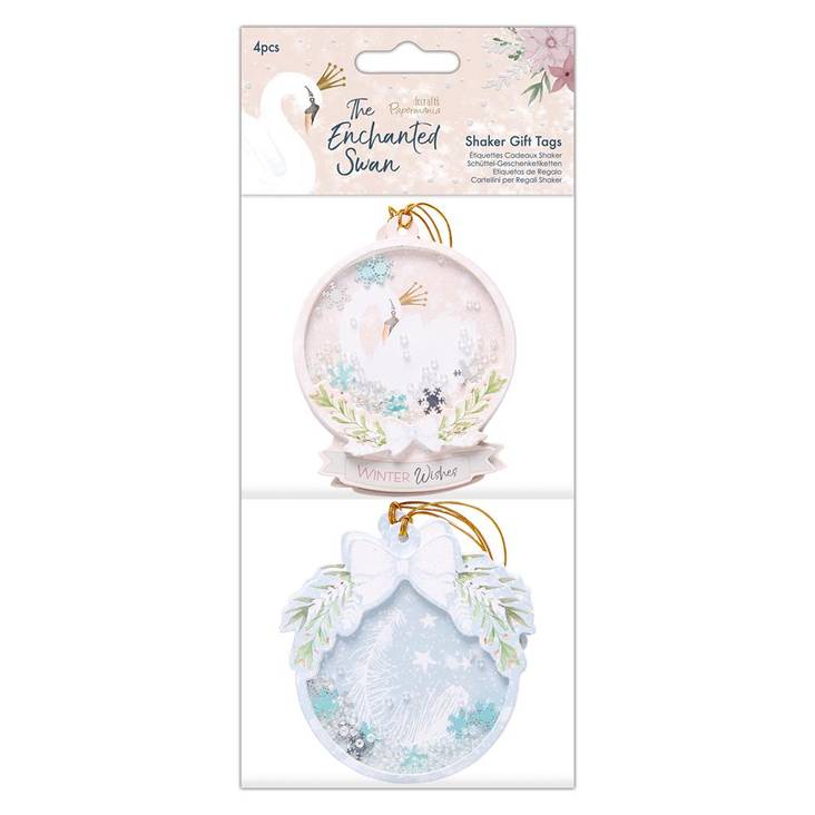 Helistin-pakettikortit 4kpl Enchanted - Tagit, MDF- ja pahvikuviot - PMA 174332 - 1