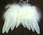 Höyhensiivet, 10 cm, 2 kpl, valkoinen - Nuken hiukset, siivet - 8522802 - 1
