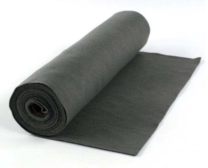 Huopa 5m lev. 45cm keskiharmaa - Askarteluhuovat ja vanu - 10426-002 - 1