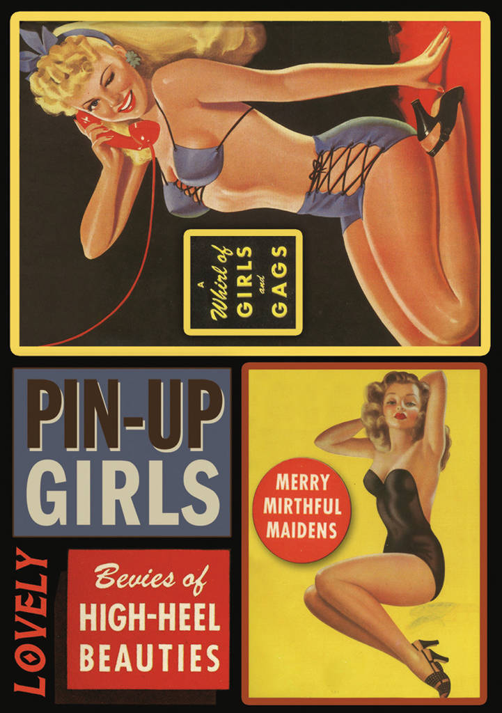 Huopa kuviollinen A5, Pin-Up -tytöt - Askarteluhuovat ja vanu - FLSS-ST102 - 1