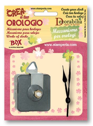 Kellokoneisto 5,5 x 5,5cm ja viisarit - Kellonvalmistus - KFMEC02 - 1