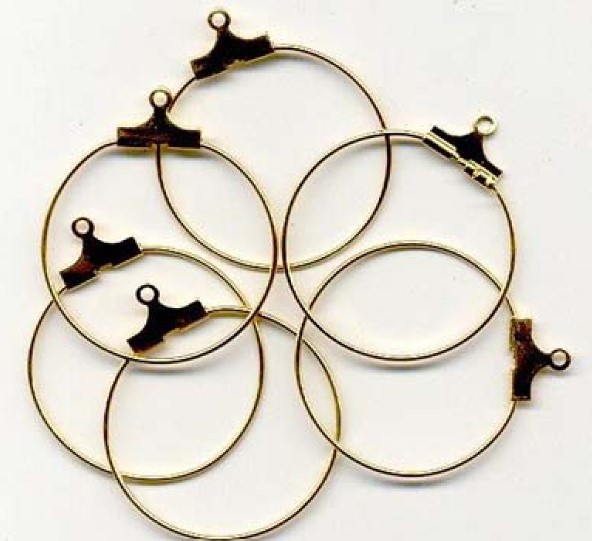 Kreolirengas 25mm 6kpl kullanvärinen - Korunosat ja korutarvikkeet - 11808-1612 - 1