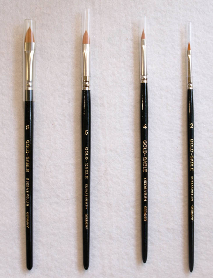 Kukkasivellin, 3,0 mm - Tekokuitusiveltimet kaikille väreille - 99091-2 - 1