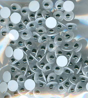 Liikkuvat silmät 5mm 144kpl - Silmät, kuonot, nivelet - 12219-1902 - 1