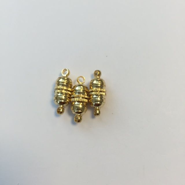Magneettilukko 10mm 3kpl Kullanvärinen - Korunosat ja korutarvikkeet - 10301-0962 - 1
