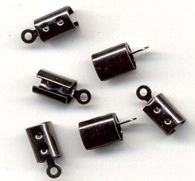 Nyörinpää 7x5mm 6kpl Musta/ Antrasiitti - Korunosat ja korutarvikkeet - 12092-9262 - 1