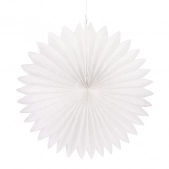 Paperiruusuke 40cm valkoinen - Juhlatarvikkeet - 87107102 - 1