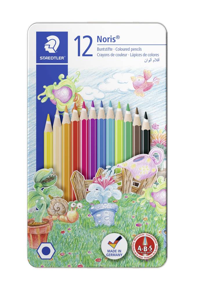 Puuvärit Noris 12kpl metallirasiassa - Värikynät, tussit, koulutarvikkeet - 145AM12 - 1