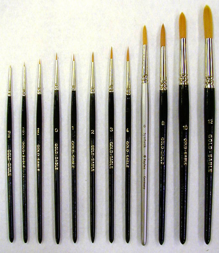 Pyöreä sivellin, 2,2 mm - Tekokuitusiveltimet kaikille väreille - 9960-2 - 1