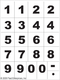 Simply Screen- seula, Numbers - Kangasmaalaus Simply Screen - 98602 - 1