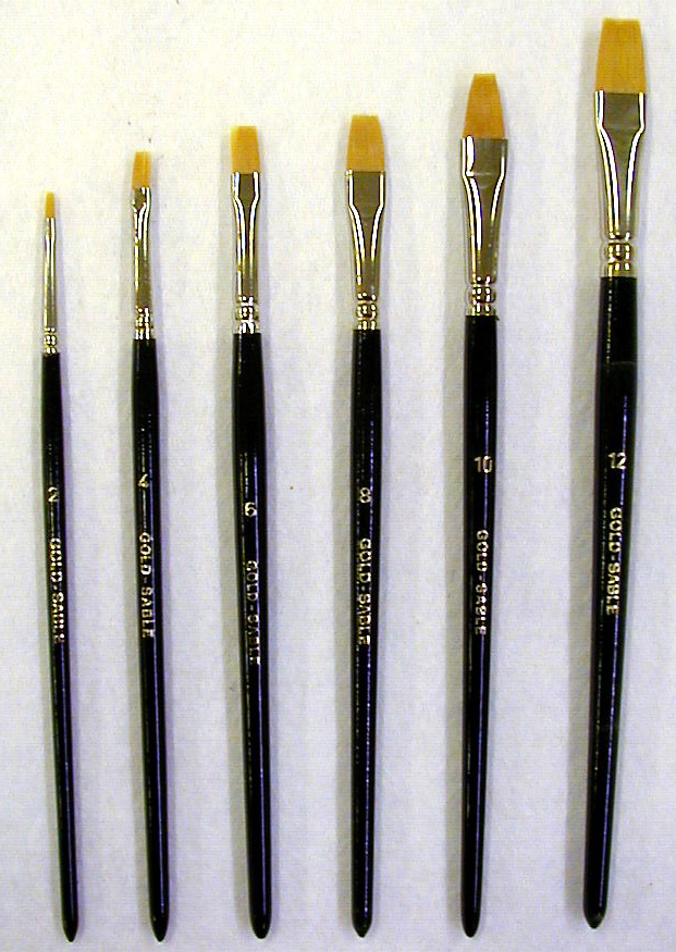 Tasakärkisivellin, 3,0 mm - Tekokuitusiveltimet kaikille väreille - 9902-2 - 1