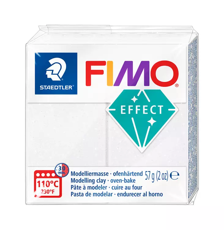 Fimo Effect, Galaxy kimallevalkoinen - FIMO Soft ja Effect -muovailumassat - 8010-002 - 1