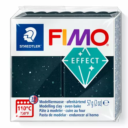 Fimo Effect, musta graniitti, kimaltava - FIMO Soft ja Effect -muovailumassat - 8010-903 - 4