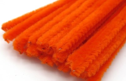 Askartelupunos 6mm 25 kpl Kirkas Oranssi - Piippurassit, höyhenet, softis - 10423-23 - 1