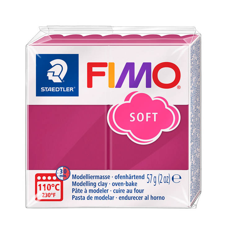 Fimo Soft trendiväri marjasorbetti - FIMO Soft ja Effect -muovailumassat - 8020-T23 - 1