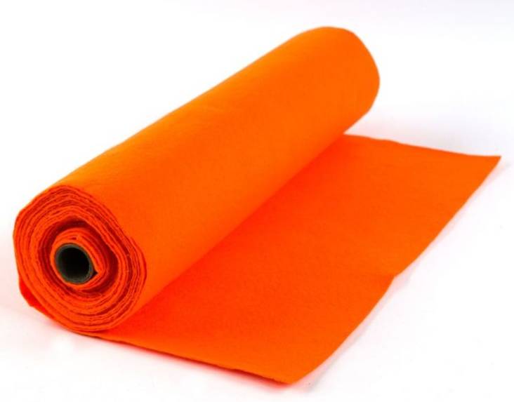 Huopa 5m lev. 45cm oranssi - Askarteluhuovat ja vanu - 10426-043 - 1