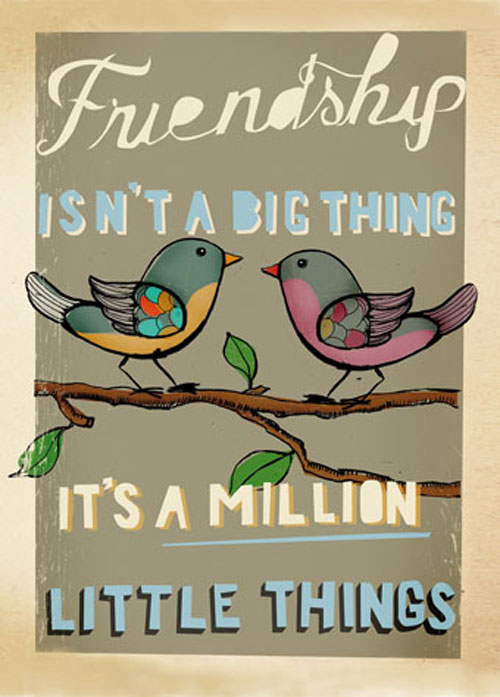 Huopa kuviollinen A5, Friendship - Askarteluhuovat ja vanu - FLSS-ST33 - 1