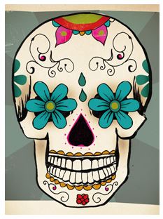 Huopa kuviollinen A5, Pääkallo - Askarteluhuovat ja vanu - FLSS-ST83 - 1