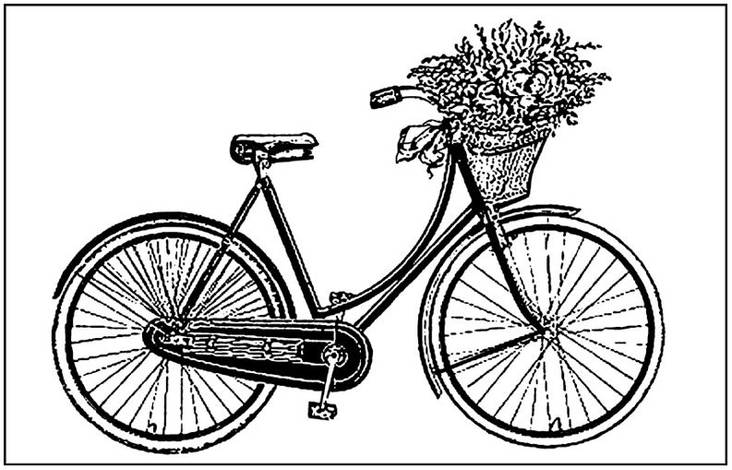 Kumileimasin 7x11cm Polkupyörä - Akryyli- ja kumileimasimet akryylipalaan - WTKCC03 - 1