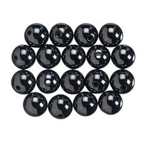 Magneettihelmet, pyöreät, 8 mm 18kpl - Muut helmet - 1965-73 - 1