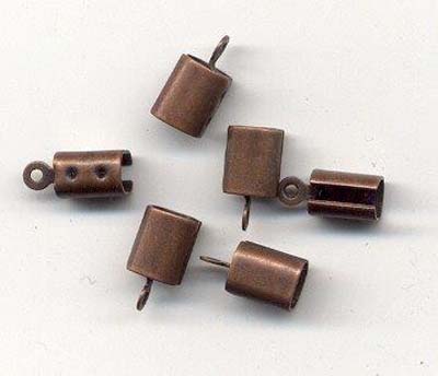 Nyörinpää 7x5mm 6kpl Antiikkikupari - Korunosat ja korutarvikkeet - 11808-1813 - 1