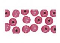 Puuhelmi, 12 mm, 32 kpl, pinkki - Puuhelmet - 1250433 - 1