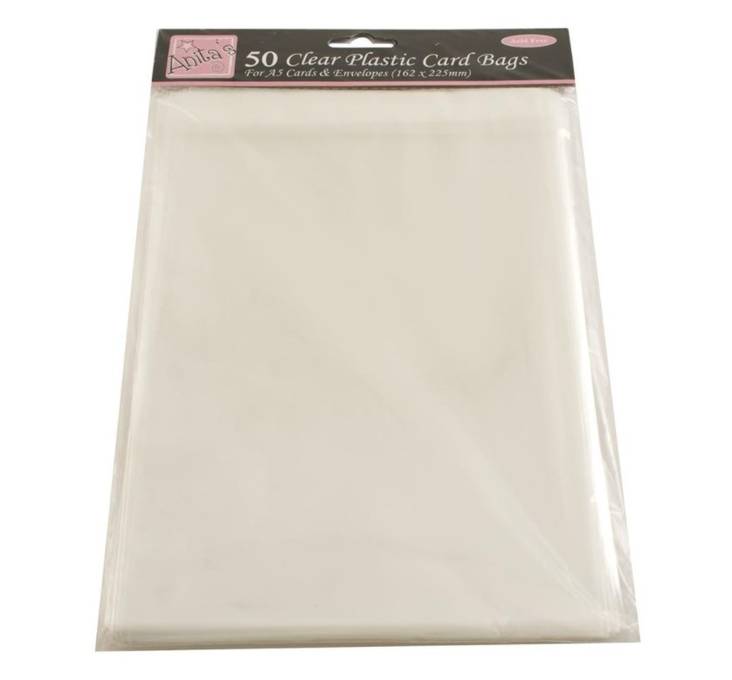 Sulkijapussi 162x225mm A5-kortille 50kpl - Sellofaanipussit ja sellofaani - ANT 1651003 - 1