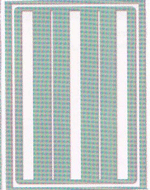 Tarrasabluuna, Raidat, 15 x 21 cm LKL - Tarra-, kartonki- ja metallisabluunat - 4303 - 1