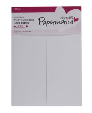 Valkoiset 5x7" keskeltä avautuvat - Korttipohjapakkaukset (sis. kuoret) - PMA 150403 - 1