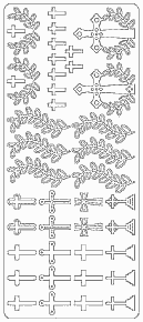 Ääriviivatarra Ristit, kulta - Muut ääriviivatarrat - 75013 - 1