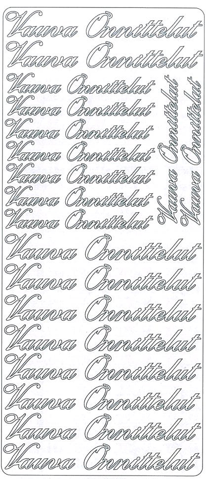 Ääriviivatarra Vauvaonnittelut, kulta - Ääriviivatarrat tekstillä - 75253 - 1